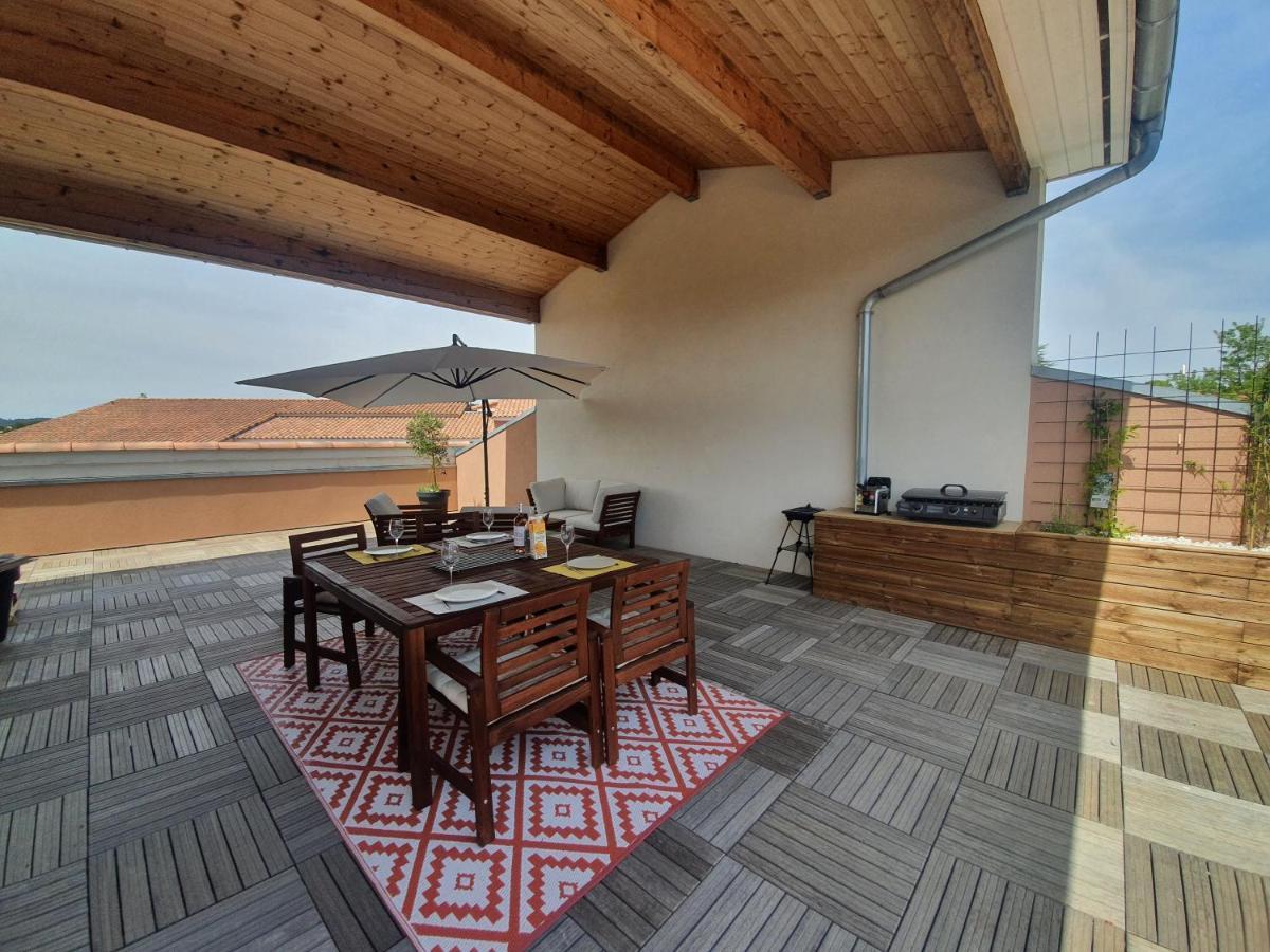 Terrasse 130M2 Panoramique Avec Climatisation Piscine - 3 Chambres Greoux-les-Bains ภายนอก รูปภาพ