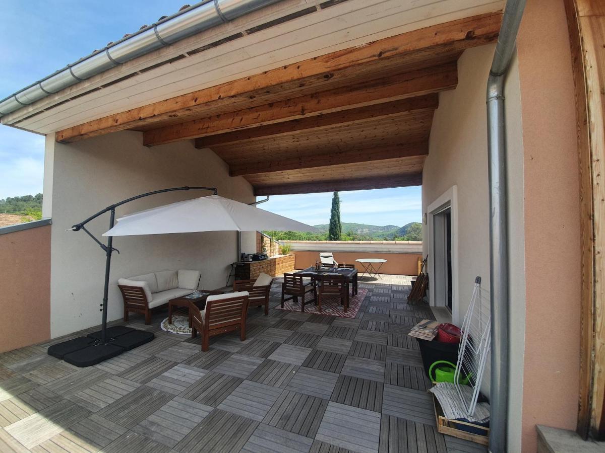 Terrasse 130M2 Panoramique Avec Climatisation Piscine - 3 Chambres Greoux-les-Bains ภายนอก รูปภาพ