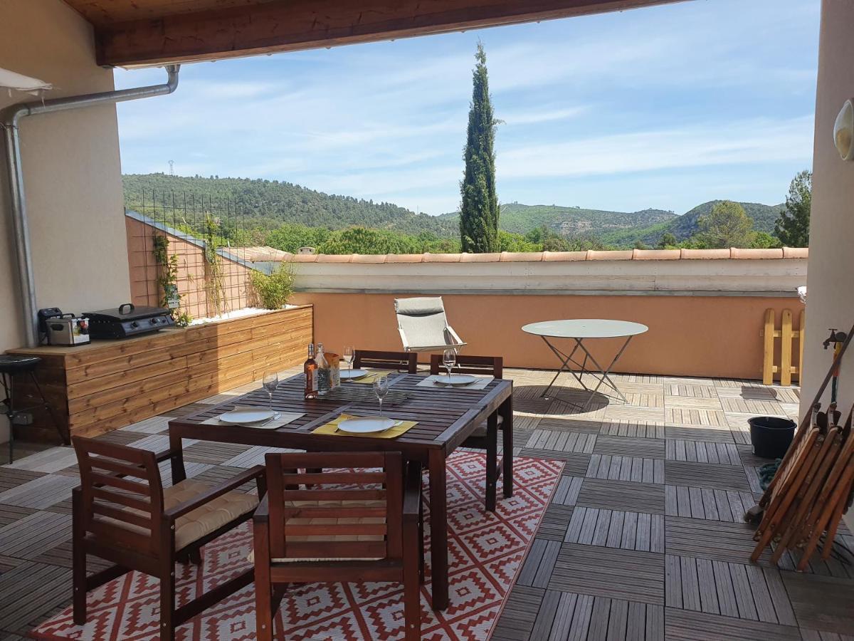 Terrasse 130M2 Panoramique Avec Climatisation Piscine - 3 Chambres Greoux-les-Bains ภายนอก รูปภาพ